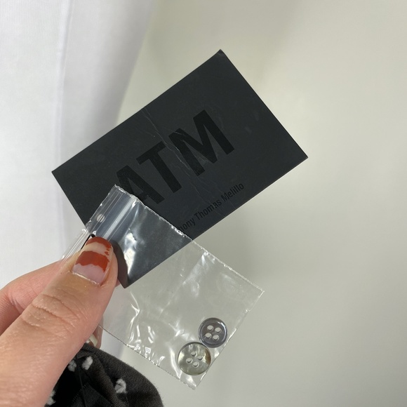 ATM ANTHONY THOMAS MELILLO Clip Dot Boyfriend Shirt XS NWT - Picture 13 of 14